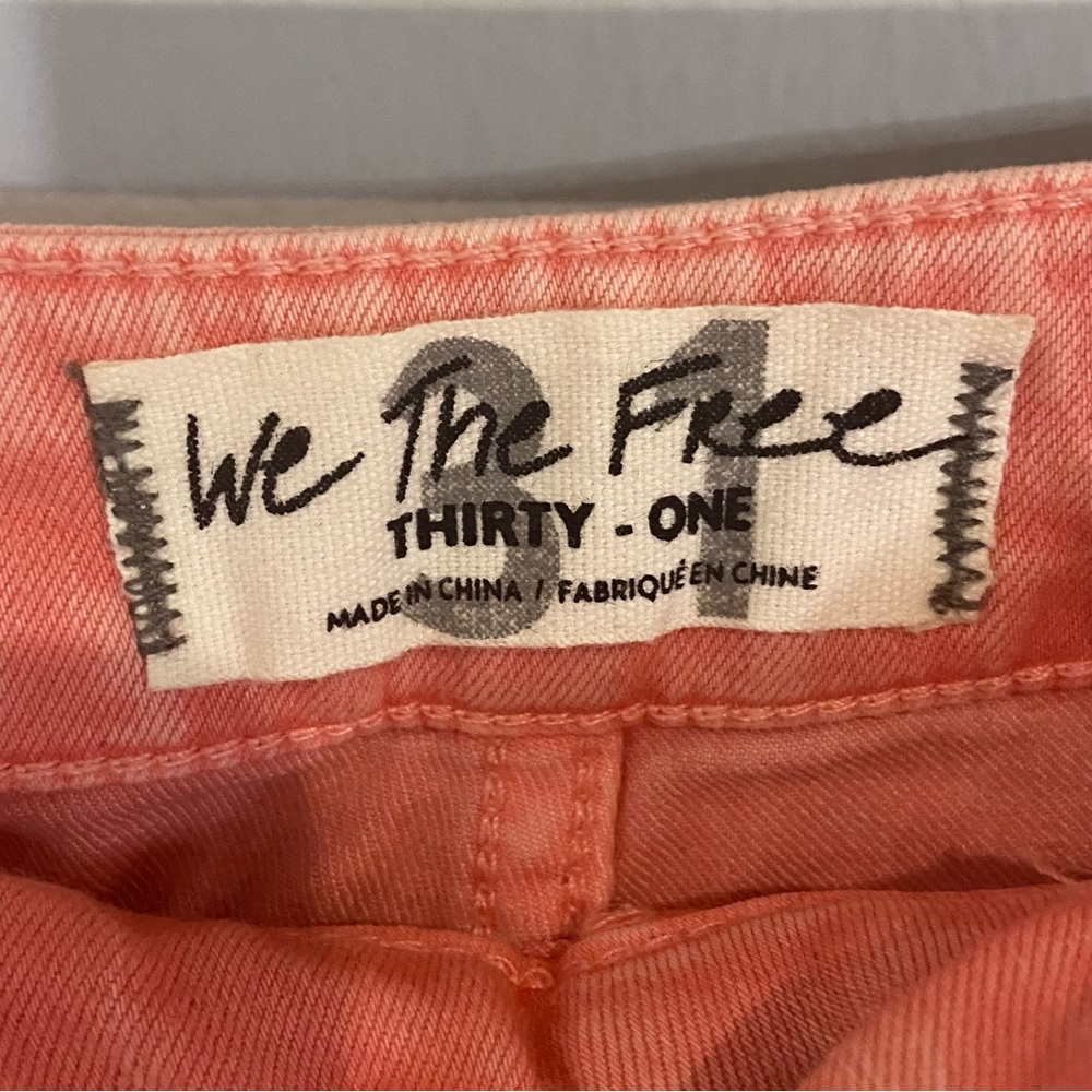Free People Pink High-Waist Flare Jeans - Picture 6 of 7